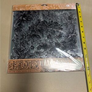 Iron Orchid Designs Winter Adornment Stamp